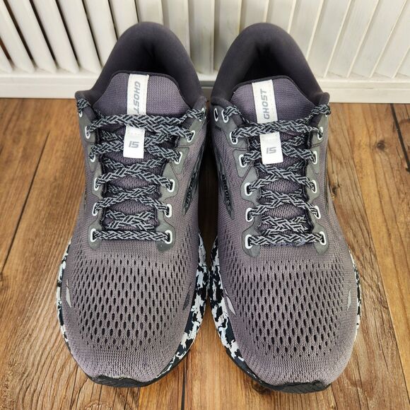 Brooks Ghost 15 Womens Size 8.5 B Black Camo Running Sneakers Shoes 1203801B004 - Picture 8 of 9
